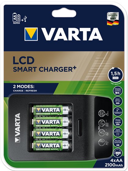 EAN 4008496988242 - Varta LCD SMART CHARGER+ cargador de batería Pilas de uso doméstico Corriente alterna imagen 4