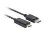 EAN 5901969438734 - Lanberg CA-DPHD-11CC-0050-BK cambiador de género para cable DisplayPort HDMI Negro imagen 1