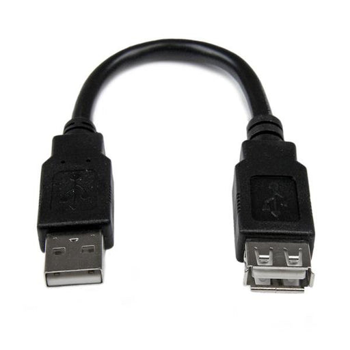 EAN 0065030818544 - StarTech.com USBEXTAA6IN cable USB 0,152 m Negro imagen 1