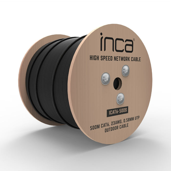 EAN 8681949016370 - Inca ICAT6-500S cable de red Negro 500 m Cat6 U/UTP (UTP) imagen 2