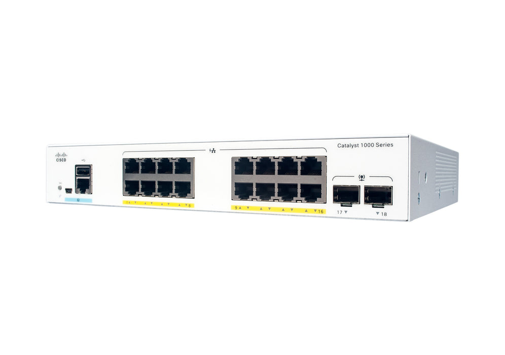 EAN 0889728248501 - Cisco Catalyst C1000-16P-2G-L switch Gestionado L2 Gigabit Ethernet (10/100/1000) Energía sobre Ethernet  imagen 1