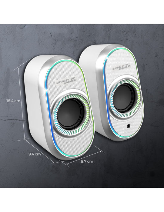 EAN 3700104434349 - Spirit of Gamer FANATIC 500 ARTIC Blanco Inalámbrico y alámbrico 3 W imagen 4