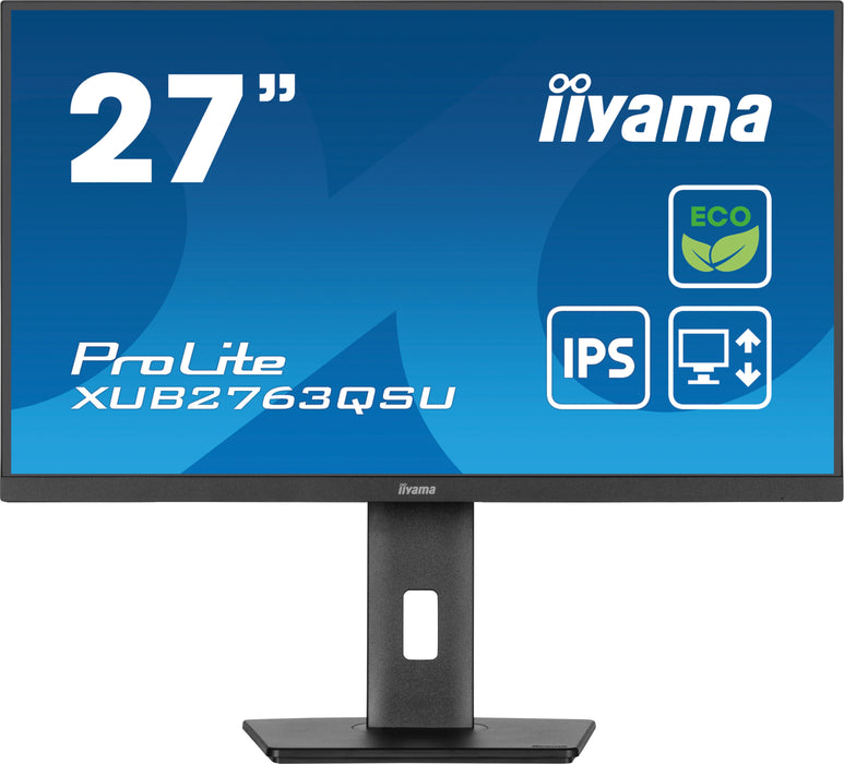 EAN 4948570124282 - iiyama ProLite XUB2763QSU-B1 pantalla para PC 68,6 cm (27") 2560 x 1440 Pixeles Full HD LED Negro imagen 1