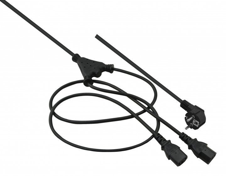 EAN 4005938626748 - Helos 262674 cable de transmisión Negro 2 m CEE 7/7 Acoplador C13 2 x imagen 1