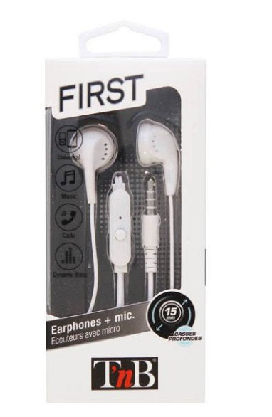 EAN 3303170072448 - T'nB KPFIRSTWH auricular y casco Auriculares Alámbrico Dentro de oído Blanco imagen 2