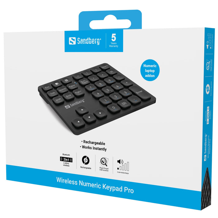 EAN 5705730630095 - Sandberg 630-09 teclado Universal RF inalámbrica + USB Negro imagen 6