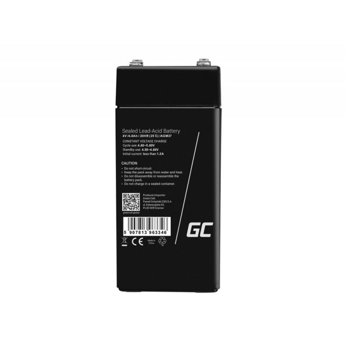 EAN 5907813963346 - Green Cell AGM37 batería recargable industrial Sealed Lead Acid (VRLA) 4000 mAh 4 V imagen 10