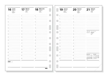 EAN 8422952401773 - Finocam 411030026 agenda Agenda diaria Azul, Blanco imagen 2