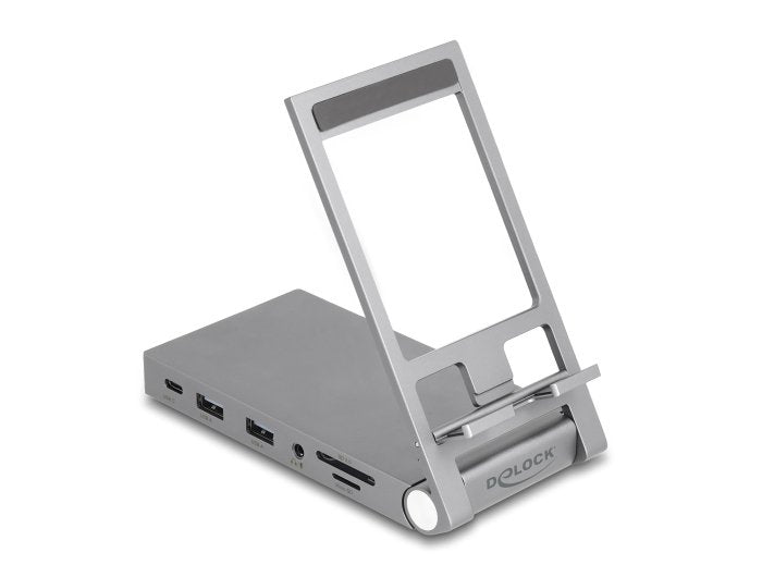 EAN 4043619881994 - DeLOCK 88199 base para portátil y replicador de puertos Alámbrico USB 3.2 Gen 1 (3.1 Gen 1) Type-C Gris imagen 3