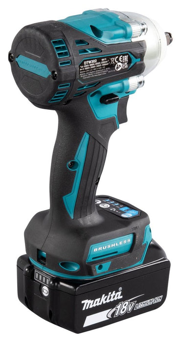 EAN 0088381748742 - Makita DTW302Z atornilladora de impacto con batería 3/8" 3200 RPM Negro, Azul 18 V imagen 5