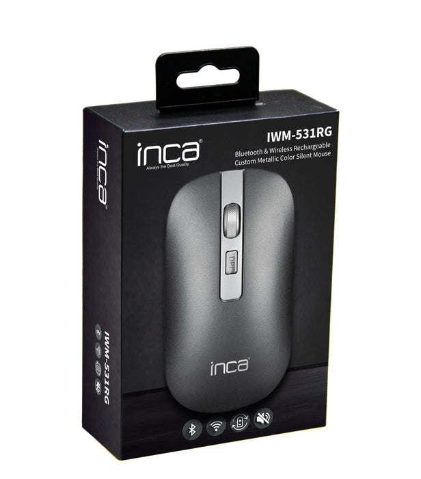 EAN 8681949012280 - Inca IWM-531RG ratón Oficina mano derecha Bluetooth Óptico 1600 DPI imagen 5