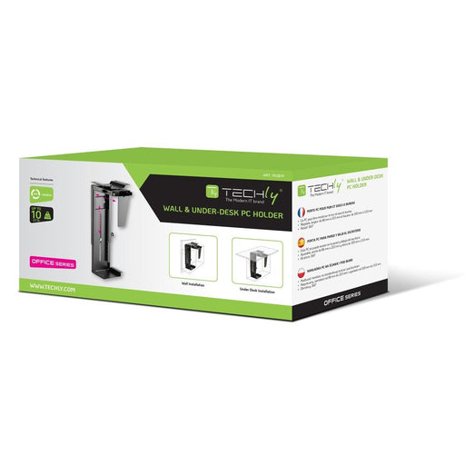 EAN 8051128102819 - Techly ICA-CS 66 soporte de CPU Soporte para instalación de CPU bajo mesa Negro imagen 2