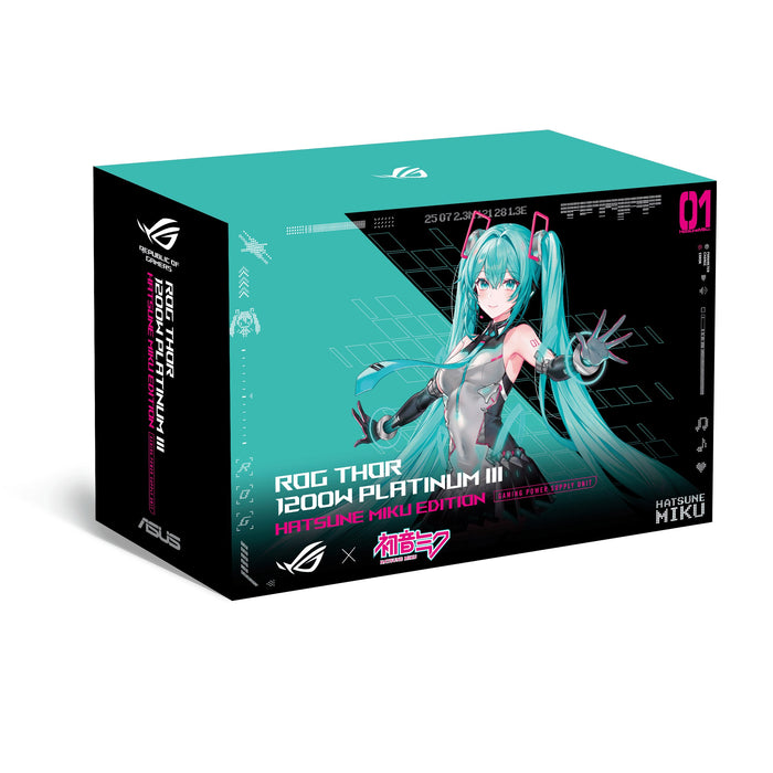 EAN 4711636125581 - ASUS ROG -THOR-1200P3-MIKU unidad de fuente de alimentación 1200 W 20+4 pin ATX ATX Multicolor imagen 11