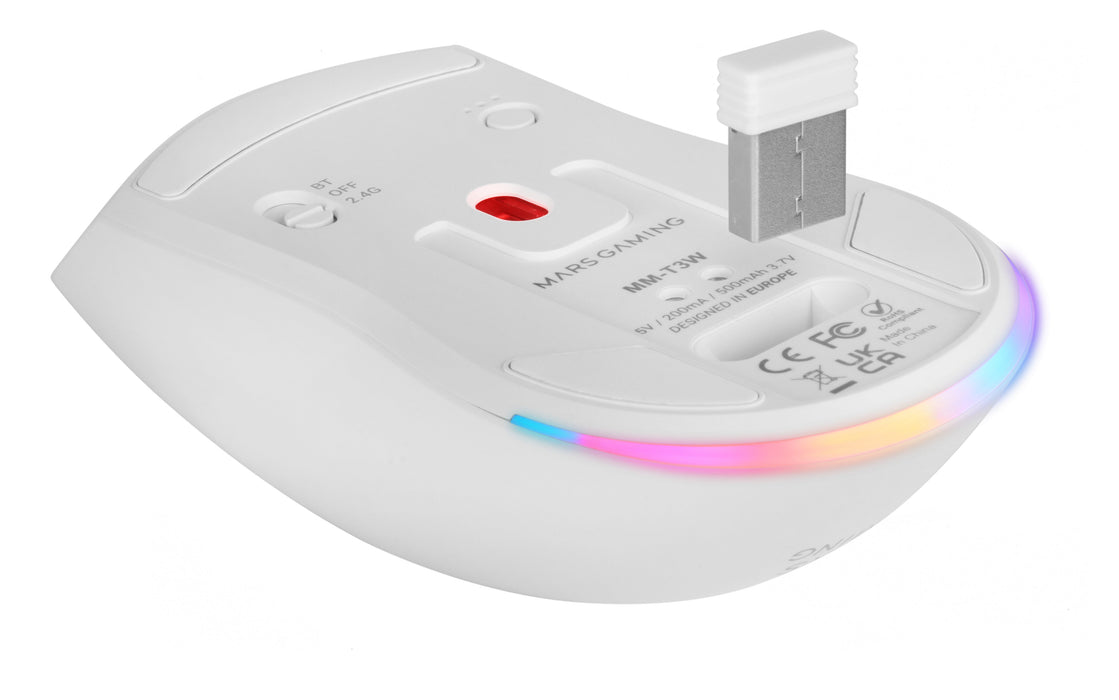 EAN 8435693110934 - Mars Gaming MM-T3W ratón Juego mano derecha RF Wireless + Bluetooth + USB Type-A Óptico 14400 DPI imagen 7