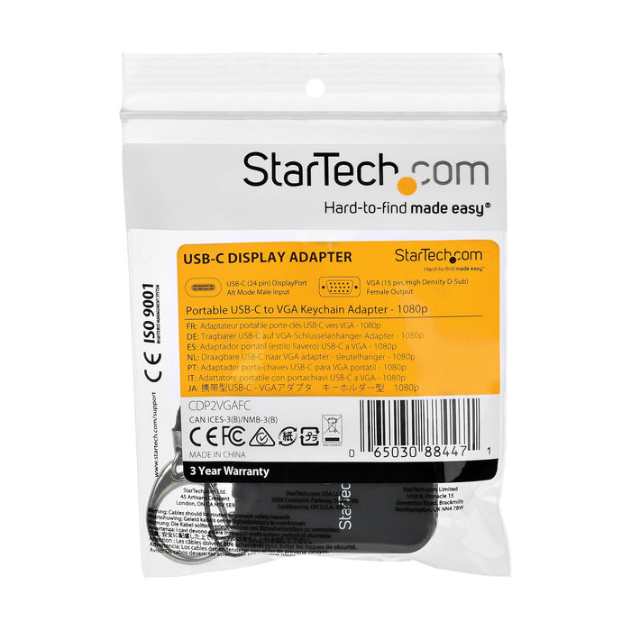 EAN 0065030884471 - StarTech.com CDP2VGAFC Adaptador gráfico USB 1920 x 1080 Pixeles Negro imagen 8