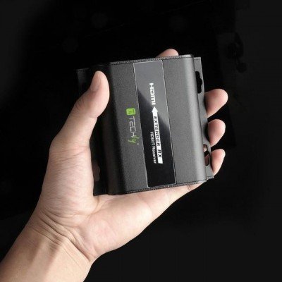 EAN 4049759254803 - Techly IDATA EXTIP-383RV4 Receptor AV Negro imagen 3