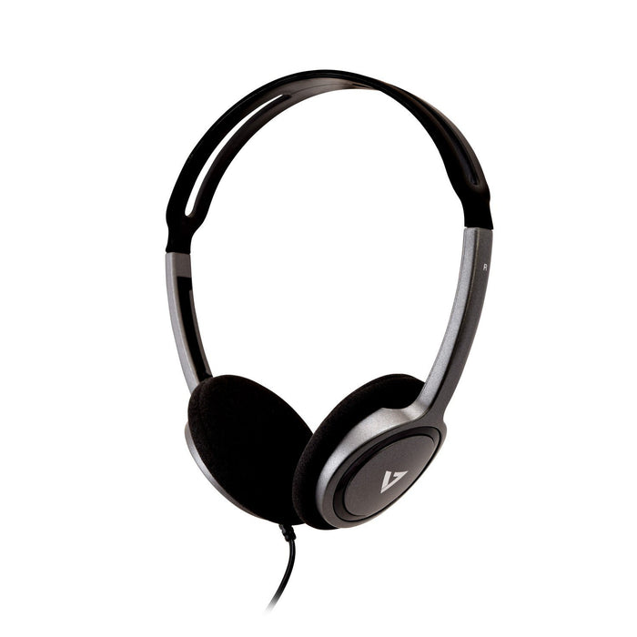 EAN 662919104066 - V7 HA310-2EP auricular y casco Auriculares Alámbrico Diadema Música Negro, Plata imagen 1
