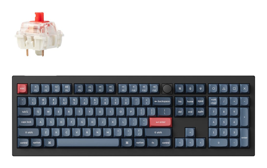 EAN 4895248879718 - Keychron V6 Max teclado Universal USB + RF Wireless + Bluetooth QWERTZ Alemán Negro, Gris imagen 1