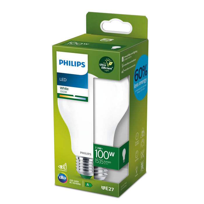 EAN 8719514435636 - Philips 8719514435636 lámpara LED Blanco 3000 K 7,3 W E27 A imagen 2