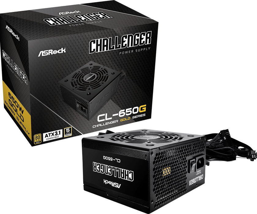 EAN 4710483948145 - Asrock CL-650G Challenger unidad de fuente de alimentación 650 W 20+4 pin ATX ATX Negro imagen 1