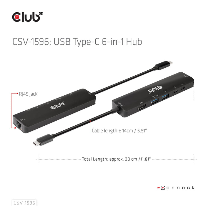EAN 8719214472344 - CLUB3D CSV-1596 base para portátil y replicador de puertos USB 3.2 Gen 1 (3.1 Gen 1) Type-C Negro imagen 11