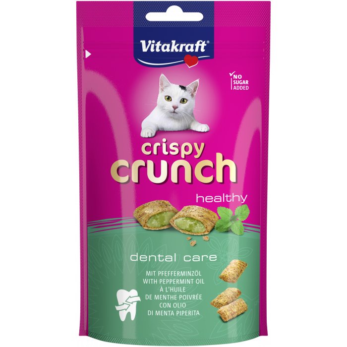 EAN 4008239288134 - Vitakraft Crispy Crunch Gato Snacks Menta 60 g imagen 1