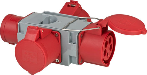 EAN 4007123670345 - Brennenstuhl 1081670 adaptador de enchufe eléctrico Gris, Rojo imagen 1