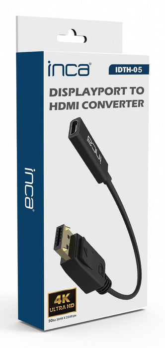 EAN 8681949016127 - Inca IDTH-05 adaptador de cable de vídeo 0,2 m DisplayPort HDMI tipo A (Estándar) Negro imagen 2