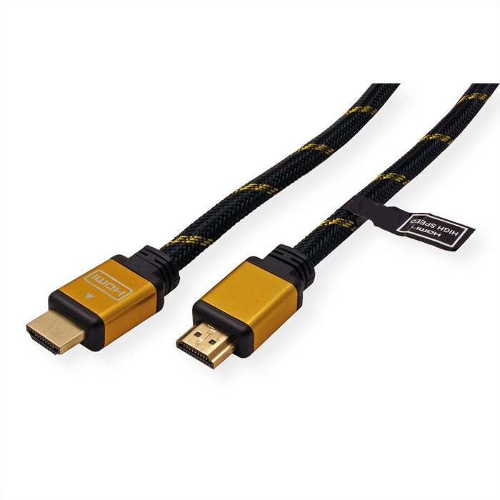EAN 7611990189649 - ROLINE 11.04.5562 cable HDMI 2 m HDMI tipo A (Estándar) Negro, Oro imagen 2