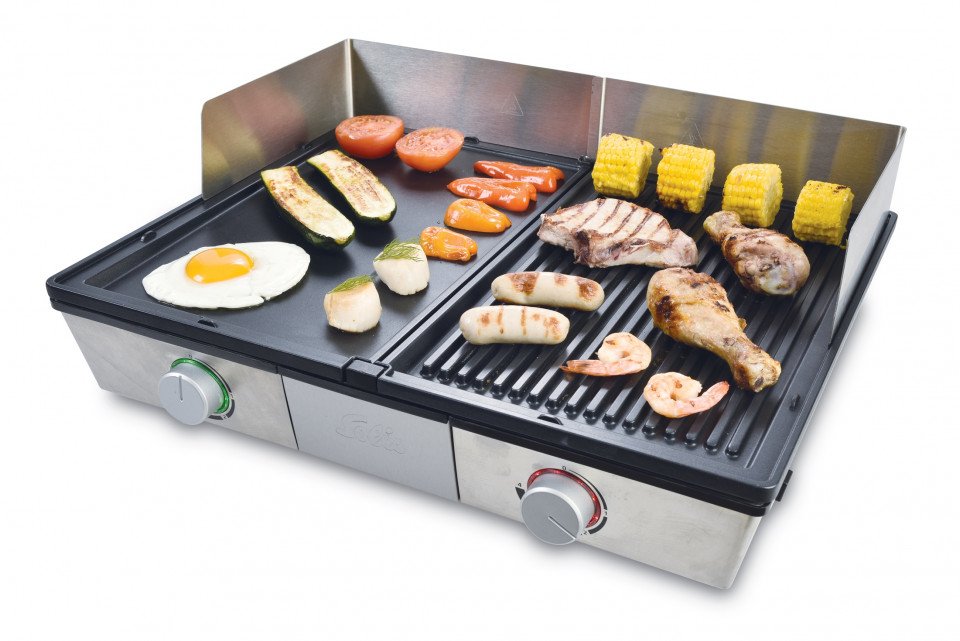 EAN 7611210979456 - Sanyo Deli Parrilla Mesa Eléctrico Negro, Plata 2200 W imagen 1