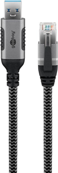 EAN 4040849706929 - Goobay 70692 cambiador de género para cable USB A RJ-45 Negro, Plata imagen 2