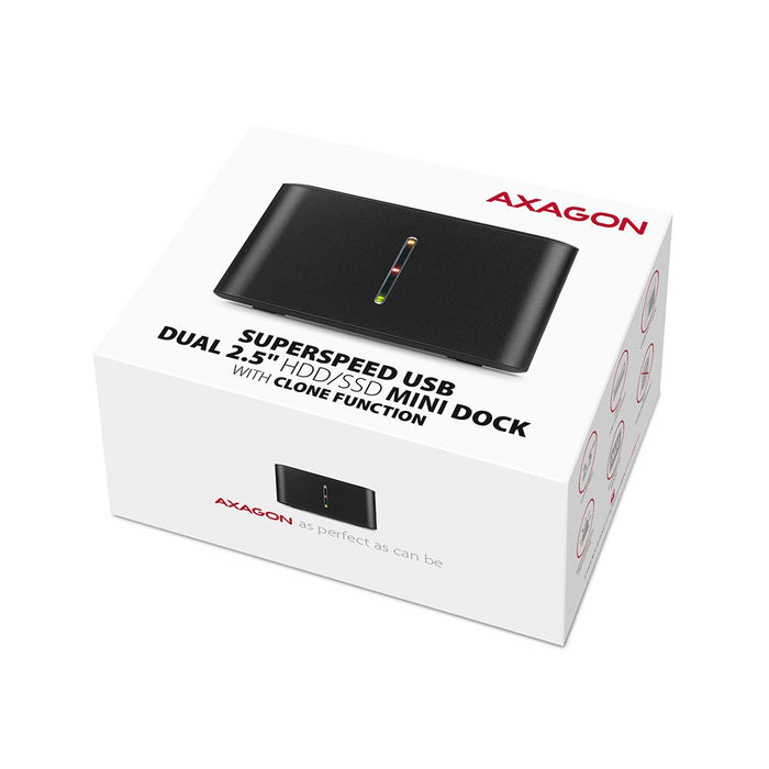 EAN 8595247906472 - Axagon ADSA-D25 base de conexión para disco duro USB 3.2 Gen 1 (3.1 Gen 1) Type micro-B Negro imagen 10