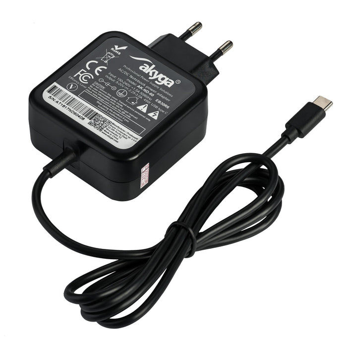 EAN 5901720134684 - Akyga AK-ND-60 adaptador e inversor de corriente Universal 45 W Negro imagen 2