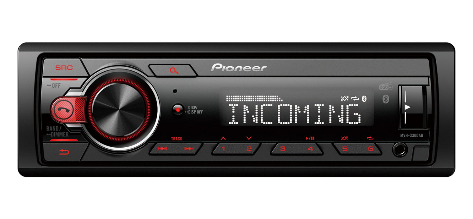 EAN 4988028018411 - Pioneer MVH-330DABAN receptor multimedia para coche Negro 200 W Bluetooth imagen 1