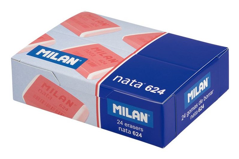 EAN 8414034006242 - Milan CPM624 goma Plástico Rosa, Blanco 24 pieza(s) imagen 1