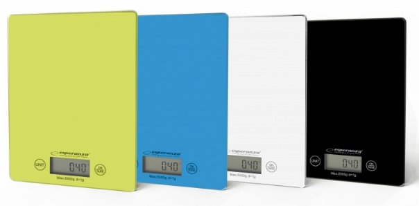 EAN 5901299914144 - Esperanza EKS002G báscula de cocina Verde, Amarillo Encimera Rectángulo Báscula electrónica de cocina imagen 2