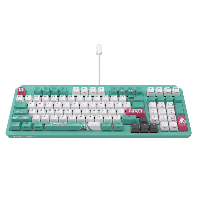EAN 4711387923412 - ASUS TUF Gaming K3 Gen II Hatsune Miku Edition teclado Juego USB Color menta, Blanco imagen 1