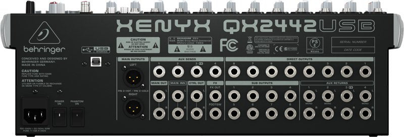EAN 4033653013086 - Behringer QX2442USB mezclador DJ 24 canales imagen 4
