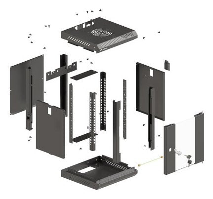 EAN 5901969441574 - Lanberg WF11-3304-10B armario rack 4U Bastidor de pared Negro imagen 12