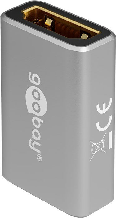 EAN 4040849720086 - Goobay 72008 adaptador de cable de vídeo HDMI tipo A (Estándar) Negro, Plata imagen 4