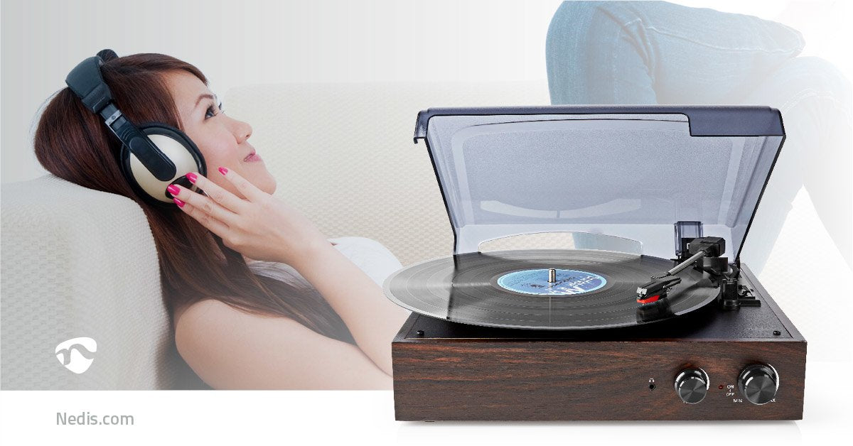 EAN 5412810314638 - Nedis TURN220BN tocadisco Tocadiscos de tracción por correa Marrón Manual imagen 16