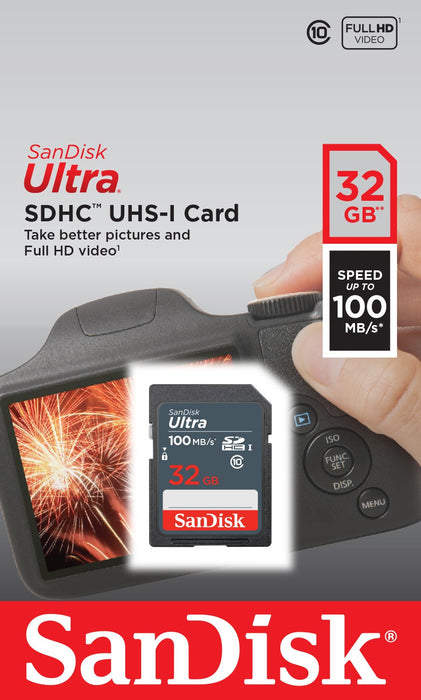 EAN 0619659185275 - SanDisk Ultra 32GB SDHC Mem Card 100MB/s UHS-I Clase 10 imagen 3