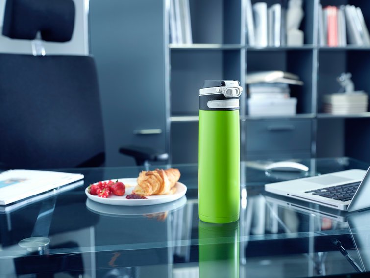 EAN 4006501032775 - Leifheit 03277 taza de viaje 600 ml Negro, Verde Acero inoxidable imagen 7