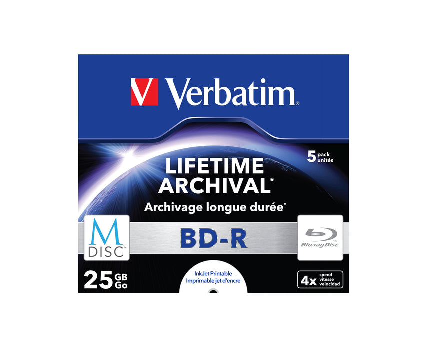 EAN 0023942438236 - Verbatim M-Disc 4x BD-R 25 GB 5 pieza(s) imagen 1