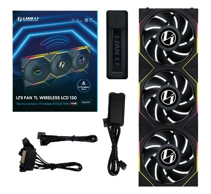 EAN 4718466017338 - Lian Li 12TLLCD1W3B sistema de refrigeración para ordenador Carcasa del ordenador Ventilador 12 cm Negro imagen 1