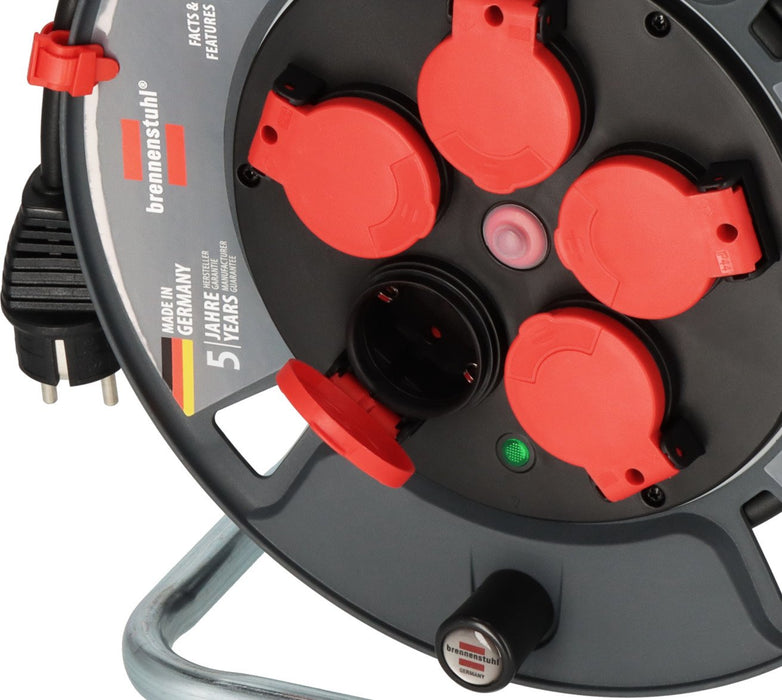 EAN 4007123687695 - Brennenstuhl 9231250100 enrollacables 5 salidas AC 25 m imagen 5