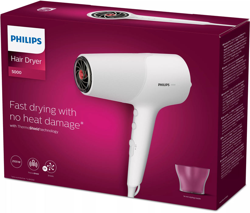 EAN 8710103948643 - Philips 5000 series BHD500/00 secador 2100 W Blanco imagen 3