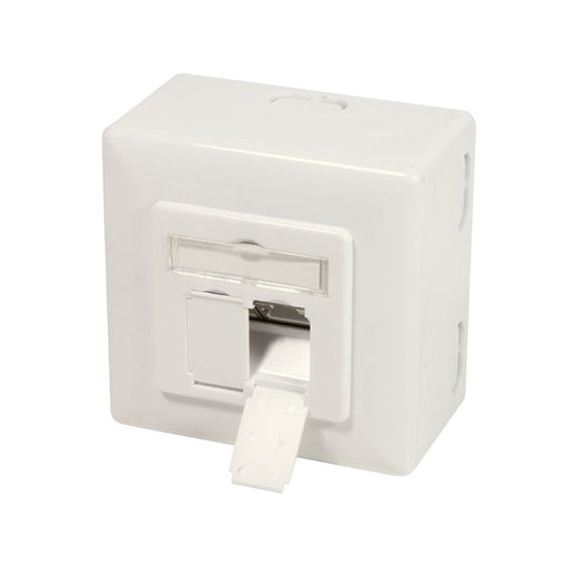 EAN 4052792040234 - LogiLink NP0124 toma de corriente 2 x RJ-45 Metálico, Blanco imagen 2