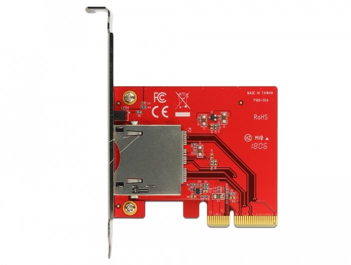 EAN 4043619917488 - DeLOCK 91748 lector de tarjeta PCI Express Interno Metálico, Rojo imagen 4