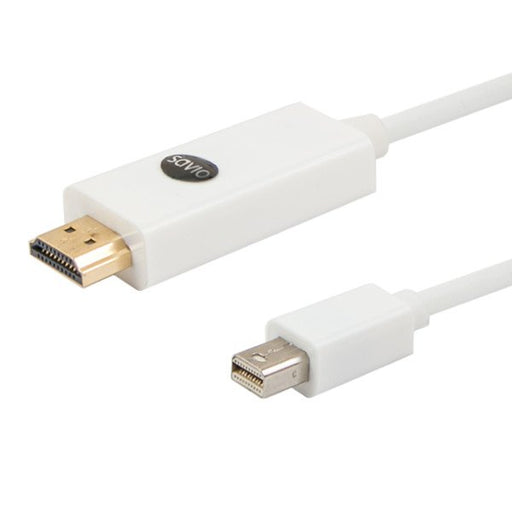 EAN 5901986041405 - Savio CL-83 adaptador de cable de vídeo 1,8 m Mini DisplayPort HDMI Blanco imagen 1